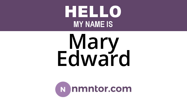 Mary Edward