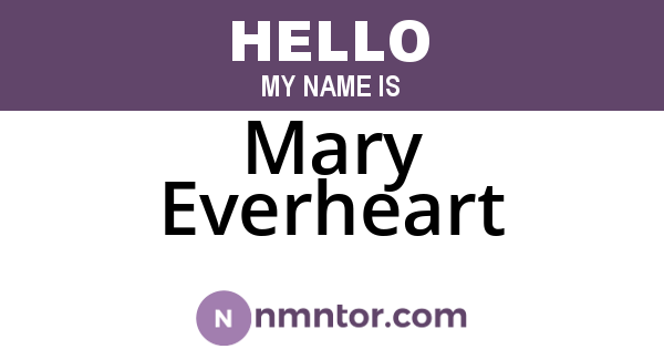 Mary Everheart