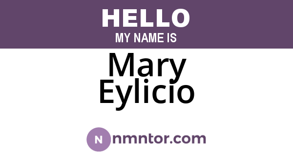 Mary Eylicio