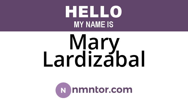 Mary Lardizabal