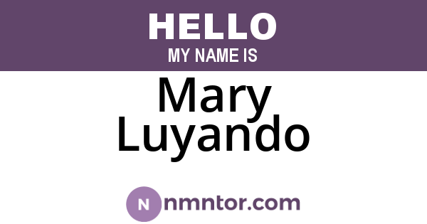 Mary Luyando