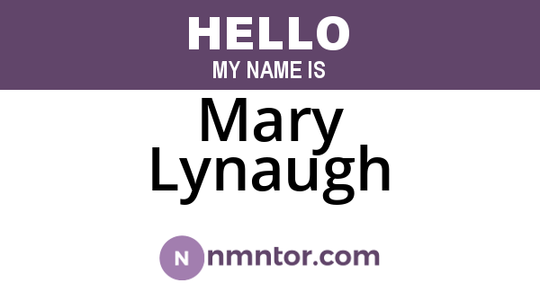 Mary Lynaugh