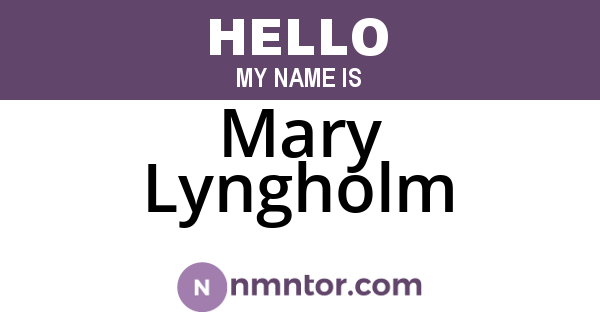 Mary Lyngholm