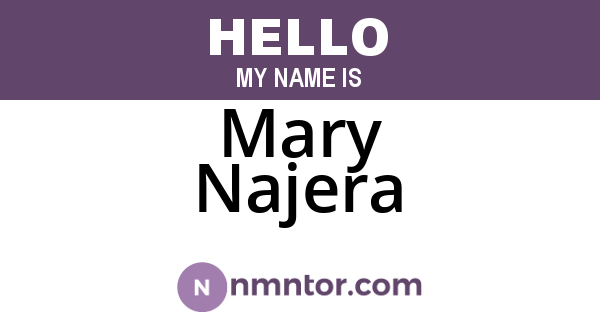 Mary Najera