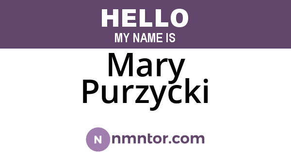 Mary Purzycki