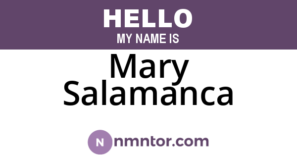 Mary Salamanca