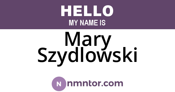 Mary Szydlowski