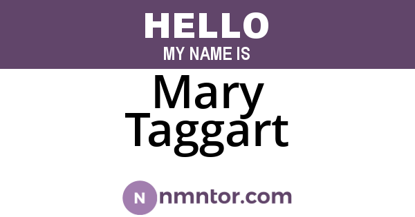 Mary Taggart