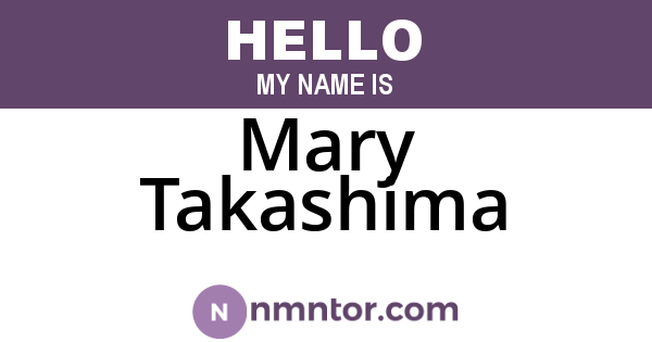 Mary Takashima