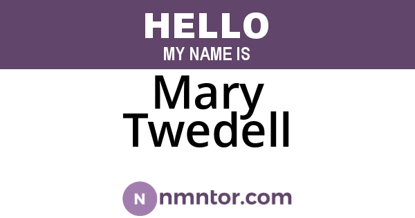Mary Twedell