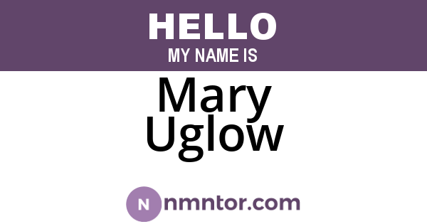 Mary Uglow