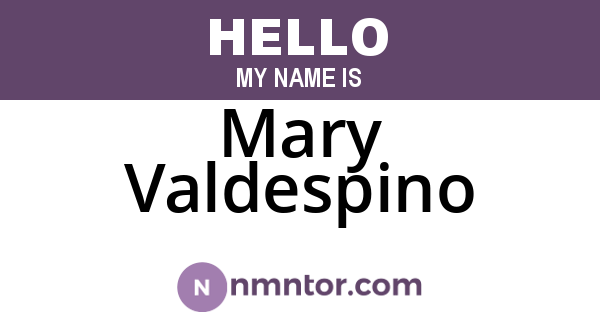 Mary Valdespino