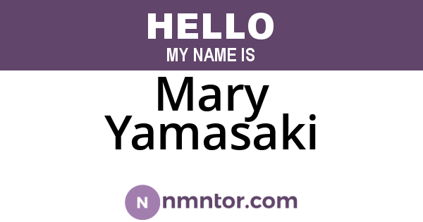 Mary Yamasaki