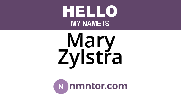 Mary Zylstra