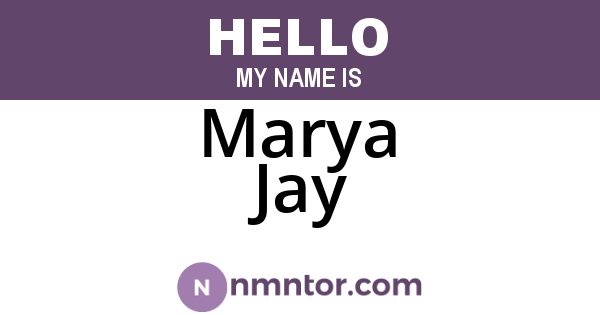Marya Jay