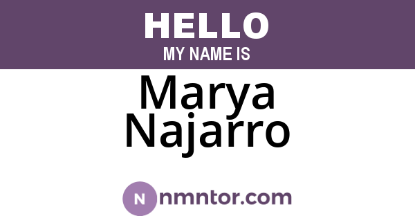 Marya Najarro