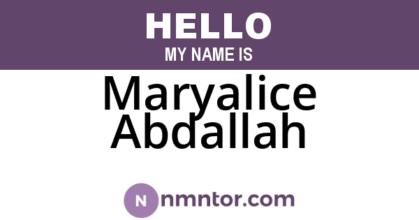 Maryalice Abdallah
