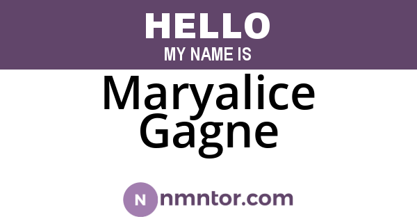 Maryalice Gagne