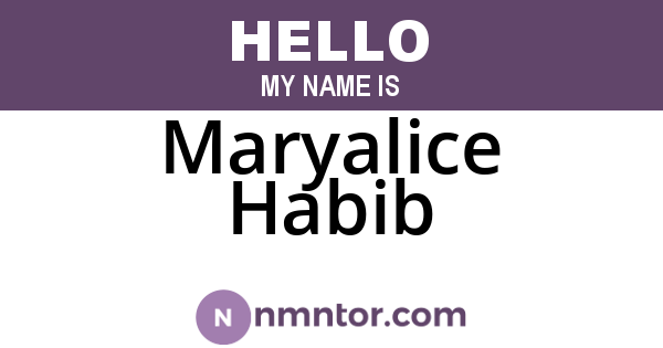 Maryalice Habib