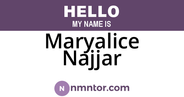 Maryalice Najjar