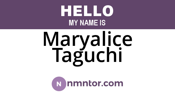 Maryalice Taguchi