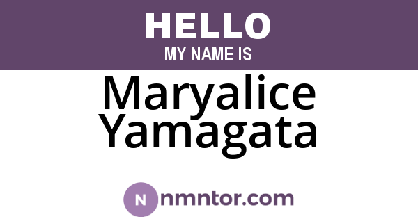 Maryalice Yamagata