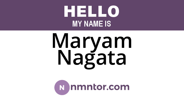 Maryam Nagata