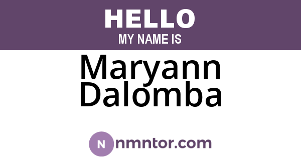 Maryann Dalomba