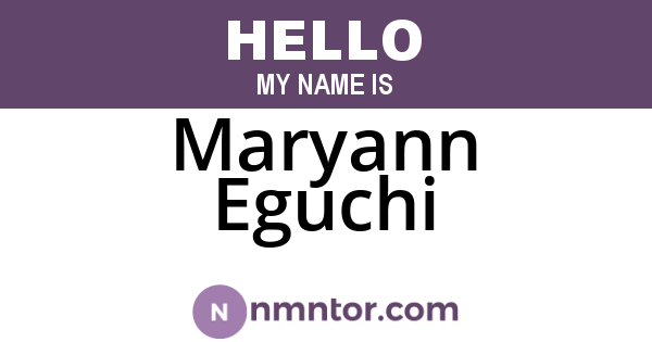 Maryann Eguchi