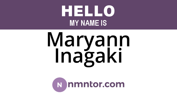 Maryann Inagaki