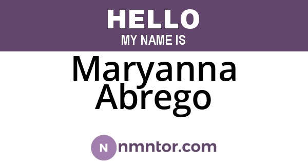 Maryanna Abrego