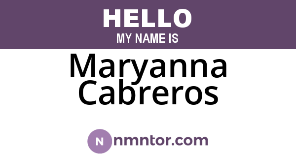 Maryanna Cabreros