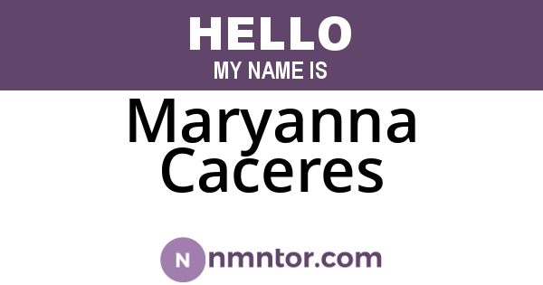 Maryanna Caceres