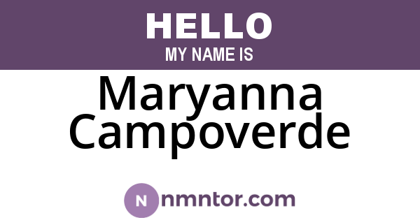 Maryanna Campoverde