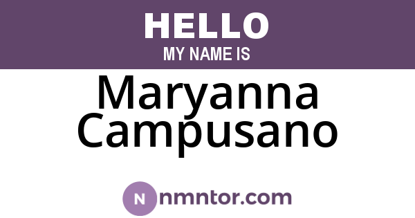 Maryanna Campusano