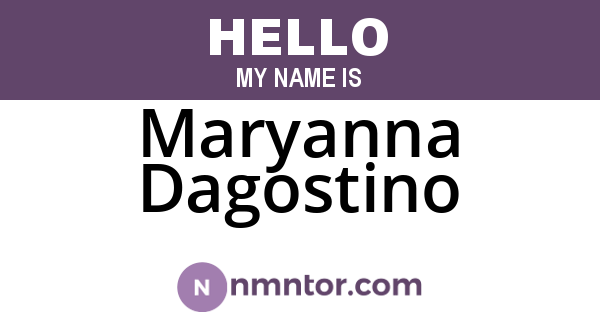Maryanna Dagostino