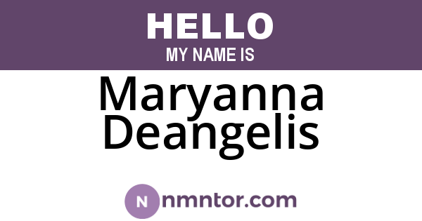 Maryanna Deangelis