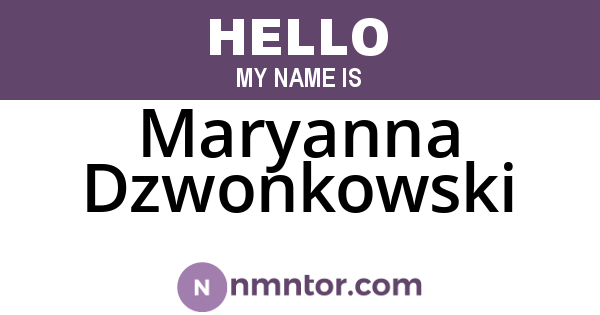Maryanna Dzwonkowski