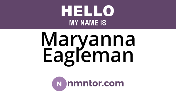 Maryanna Eagleman