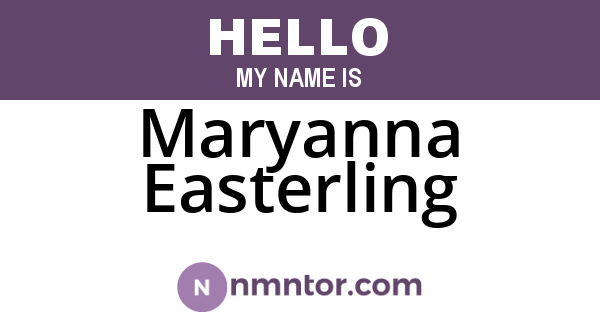 Maryanna Easterling