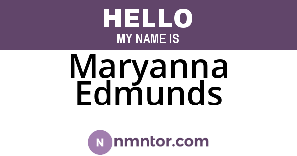 Maryanna Edmunds