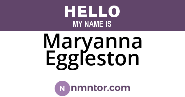 Maryanna Eggleston