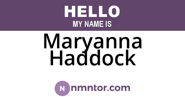 Maryanna Haddock