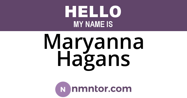 Maryanna Hagans