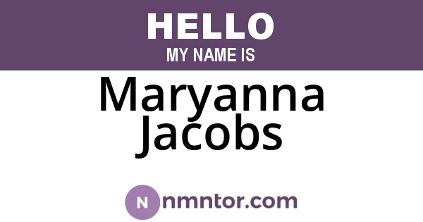 Maryanna Jacobs