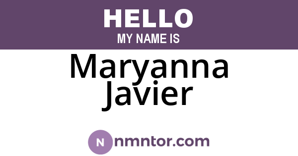 Maryanna Javier