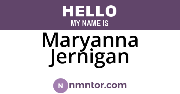 Maryanna Jernigan
