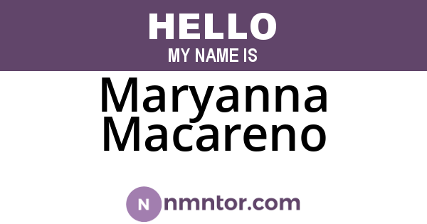 Maryanna Macareno