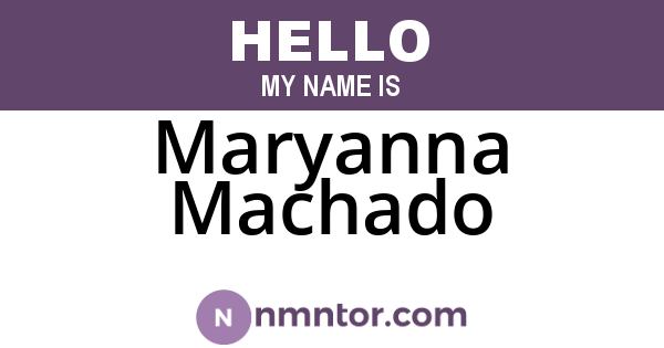 Maryanna Machado