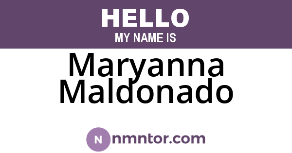 Maryanna Maldonado